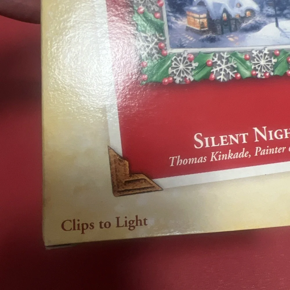 2005 Hallmark Keepsake Christmas Ornament Silent Night‎ Thomas Kinkade Painter